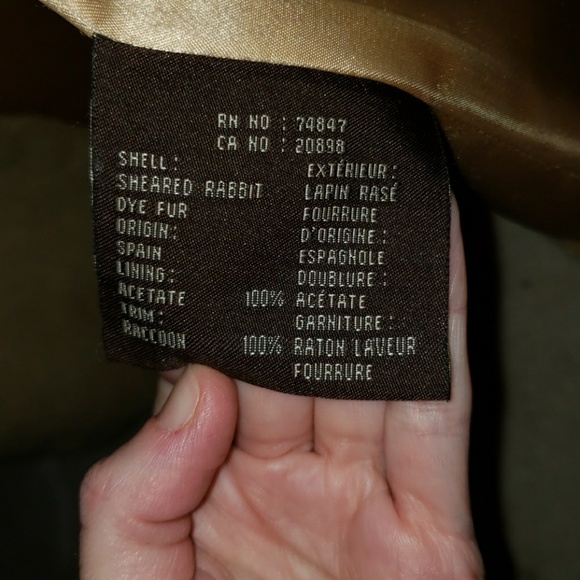 Andrew Marc sheared rabbit fur coat - Picture 3 of 8